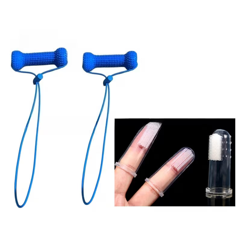 Dog Toy Dual-Effect Dental Cleaner Mouth Opener,