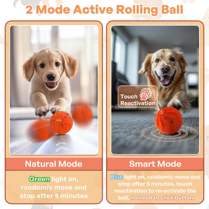 This Smart Dog Toy Ball Features Automatic Movement,