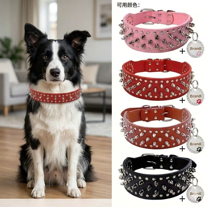 Personalized Anti-Chew PU Dog Collar
