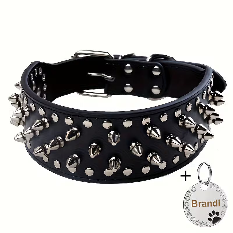 Personalized Anti-Chew PU Dog Collar