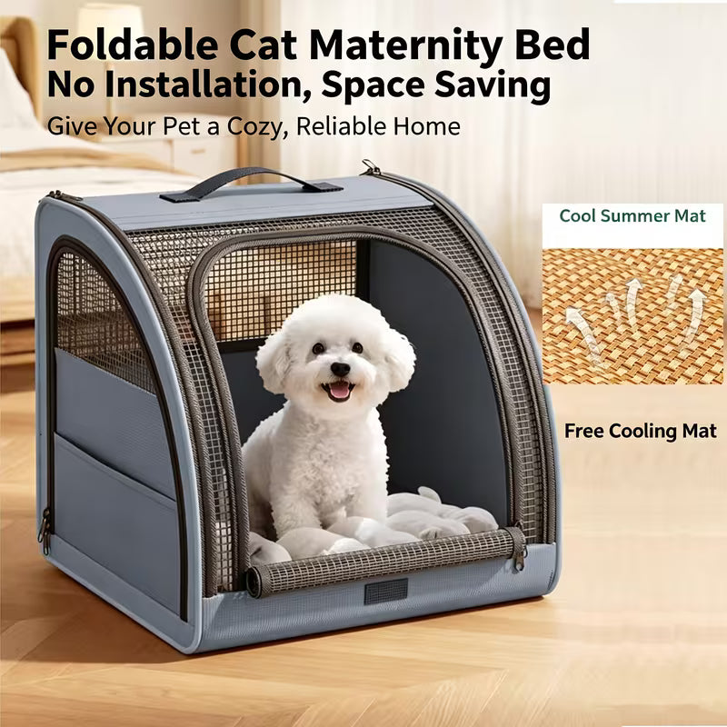 Foldable Pet Travel Carrier – Portable Dog & Cat Car Carrier