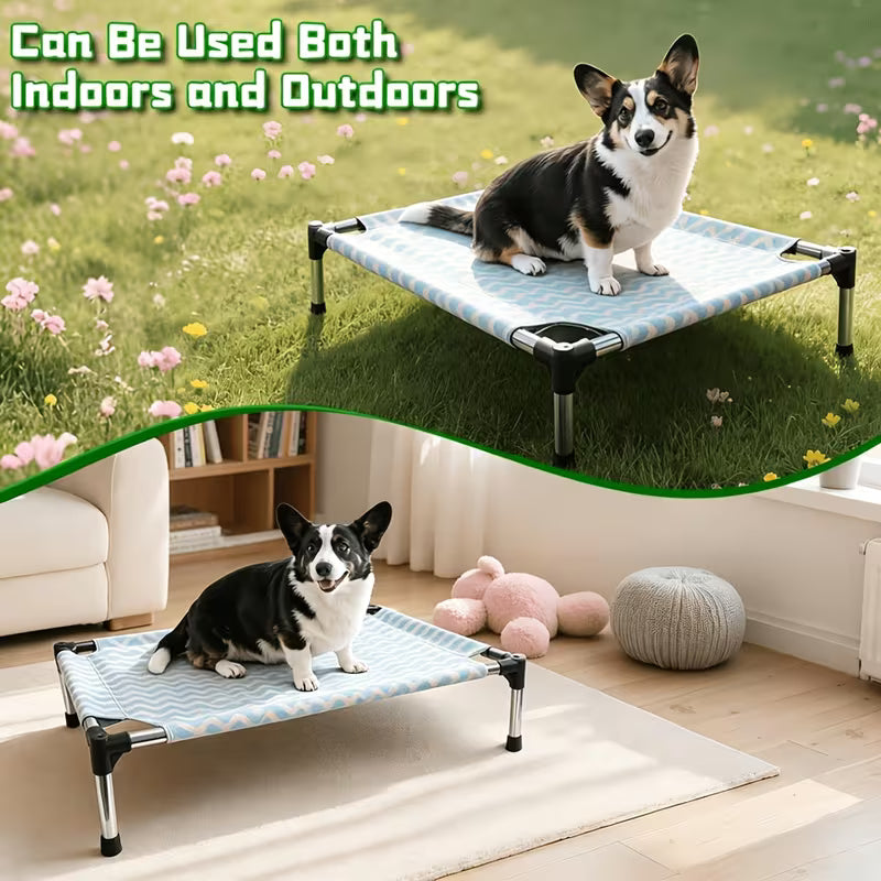 Raised Cooling Pet Bed – Indoor & Outdoor