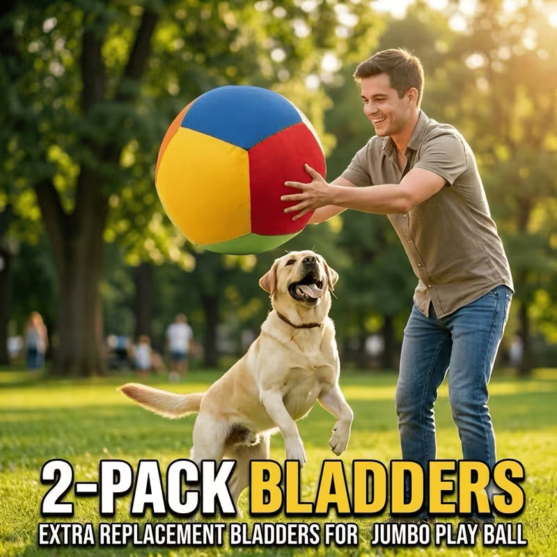 2pcs Bladder, 17.72inch Large Dog Toy Ball Heavy Duty Dog