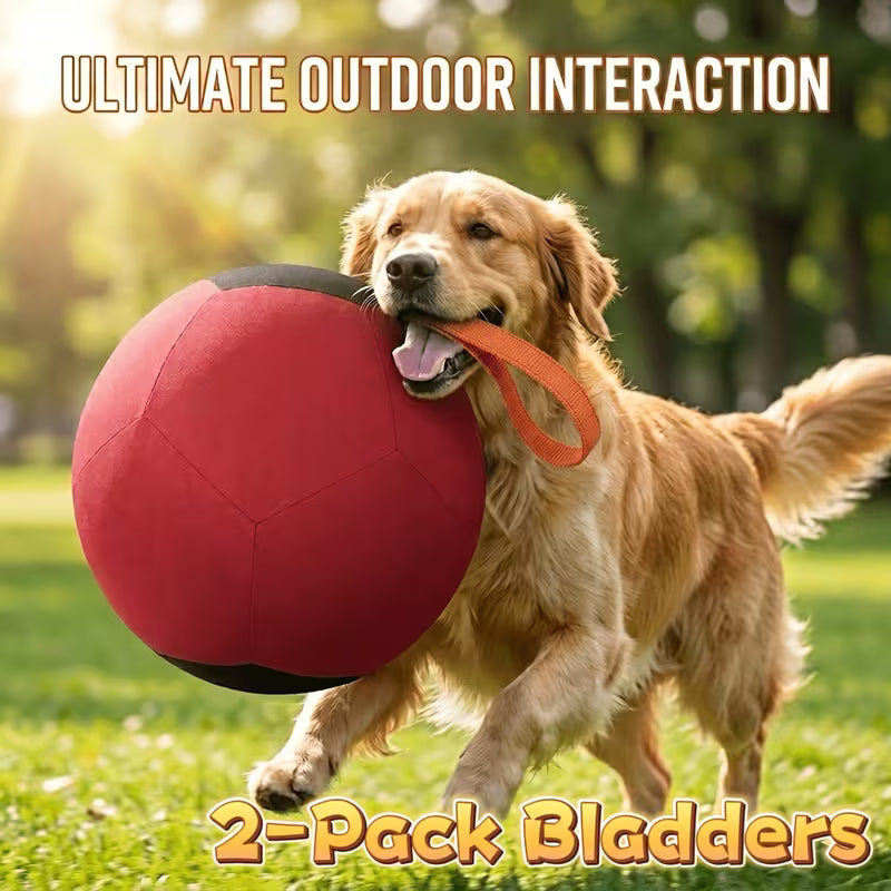 2pcs Bladder, 17.72inch Large Dog Toy Ball Heavy Duty Dog