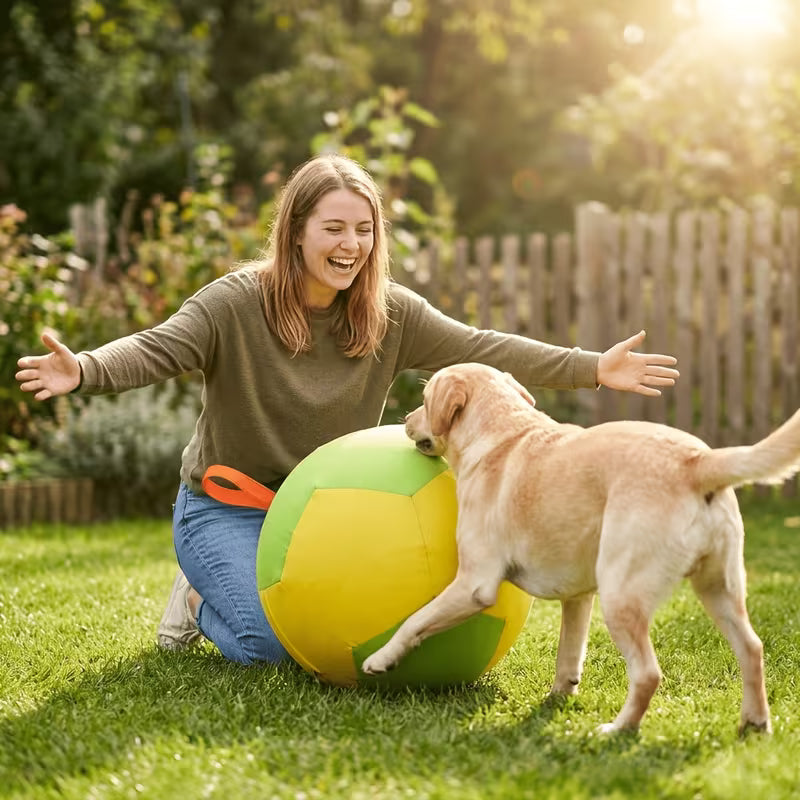 2pcs Bladder, 17.72inch Large Dog Toy Ball Heavy Duty Dog