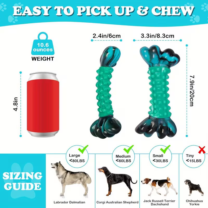 Durable Nylon Dog Chew Toy – Tough Bone for Aggressive Chewers