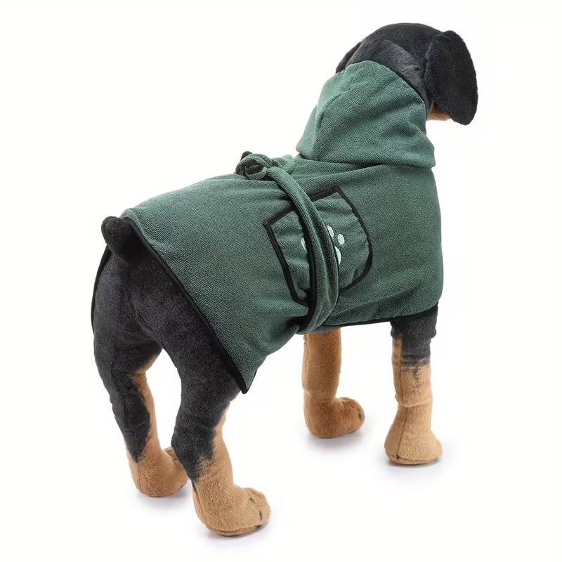 2-in-1 Pet Bath Towel & Robe – Super Absorbent Quick-Dry Dog & Cat Towel