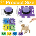 4pcs Recordable Pet Sound Buttons – Interactive Talking Training Toy