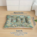 Plush Boho Floral Dog Bed – Washable Pet Mat