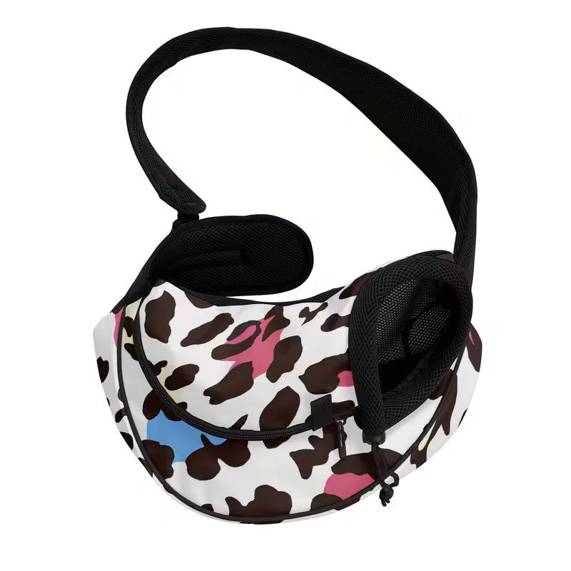 Leopard Print Pet Carrier Sling