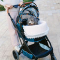 Pet Stroller Mat with Lace Trim