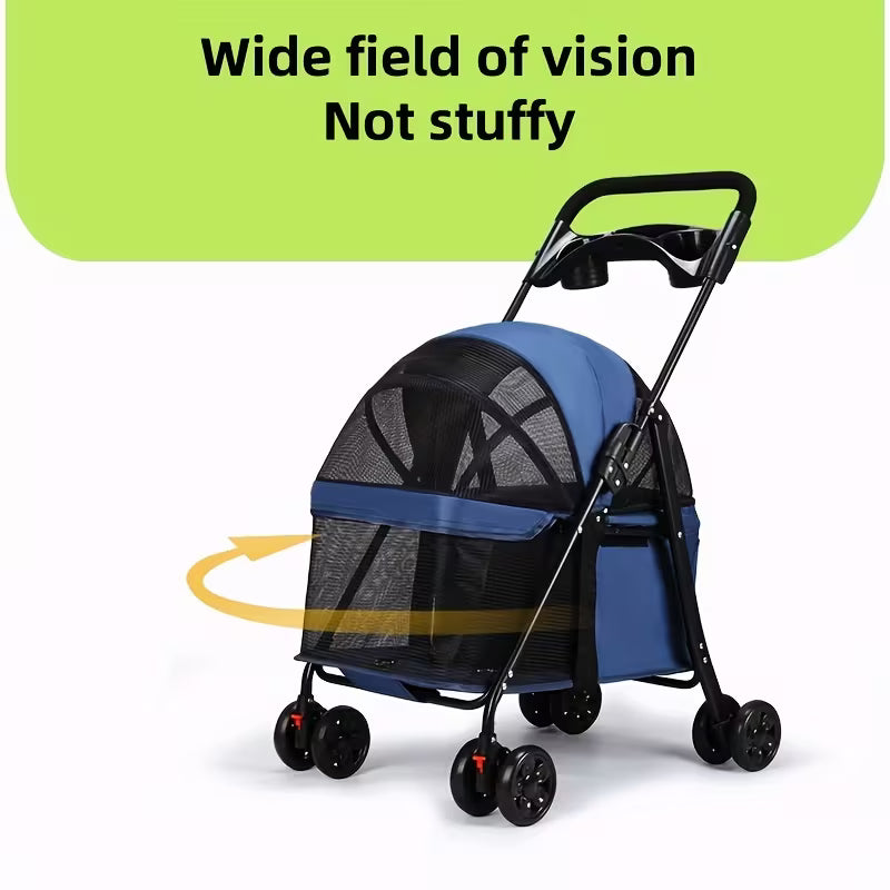 3-in-1 Premium Foldable Pet Stroller