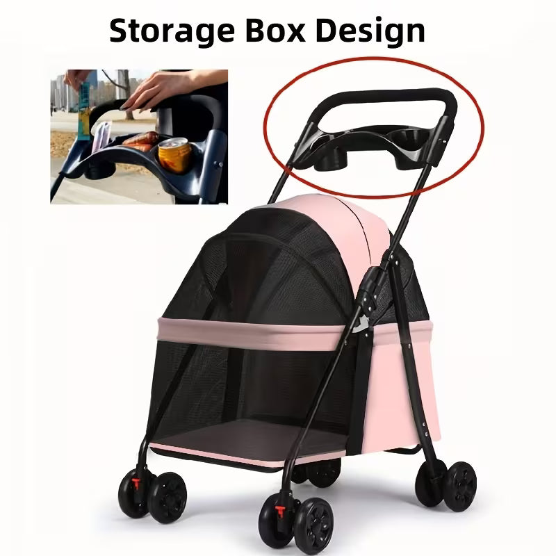 3-in-1 Premium Foldable Pet Stroller