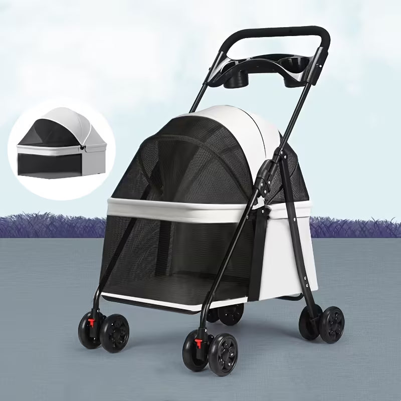 3-in-1 Premium Foldable Pet Stroller