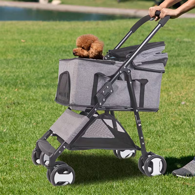 Large Foldable Pet Dog Stroller