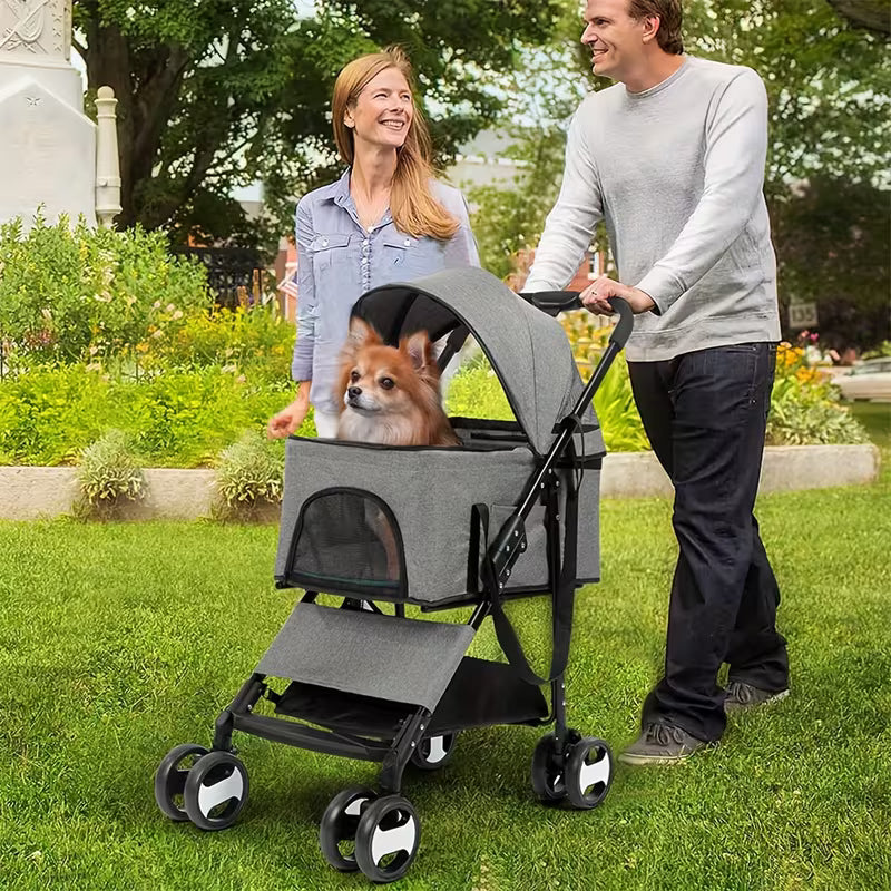 Large Foldable Pet Dog Stroller