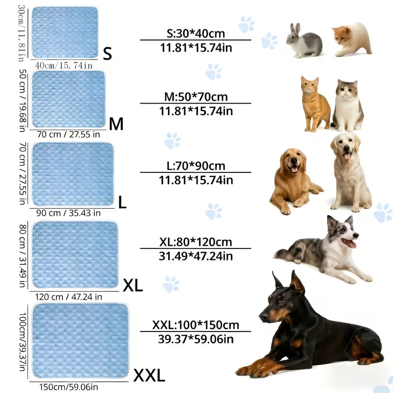 Pet Cooling Mat - Ultra-Soft Absorbent Surface