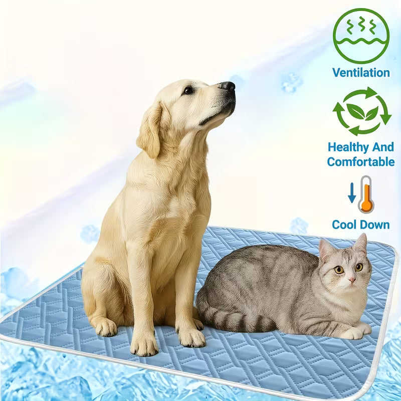 Pet Cooling Mat - Ultra-Soft Absorbent Surface