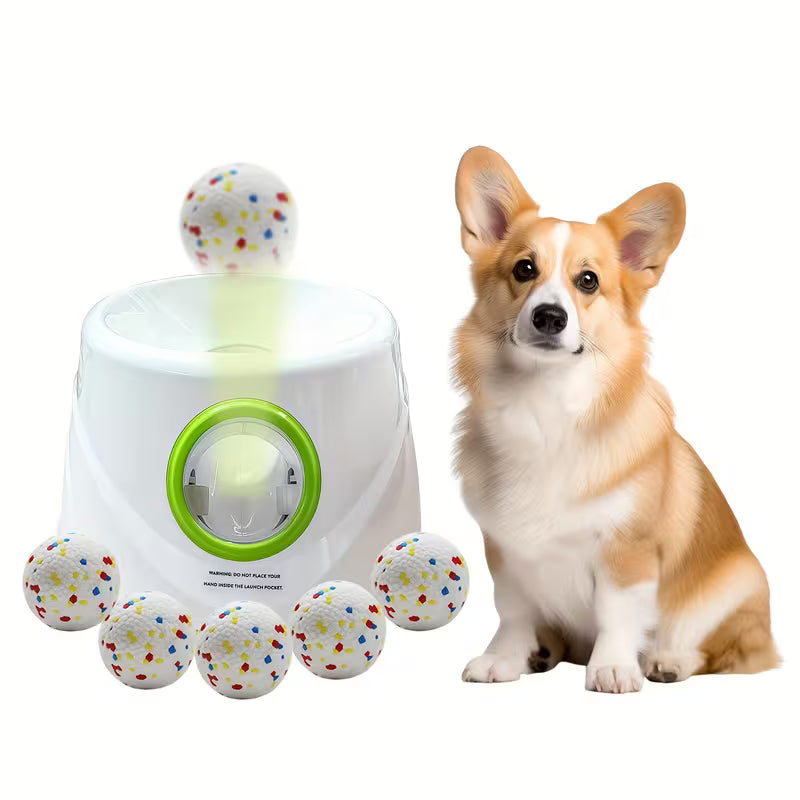 Automatic Dog Ball Launcher – Interactive Fetch Toy for Small & Medium Dogs