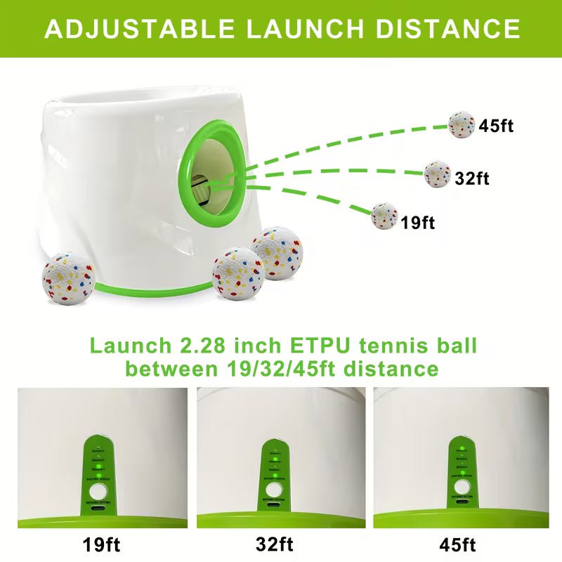 Automatic Dog Ball Launcher – Interactive Fetch Toy for Small & Medium Dogs