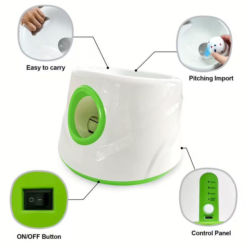 Automatic Dog Ball Launcher – Interactive Fetch Toy for Small & Medium Dogs