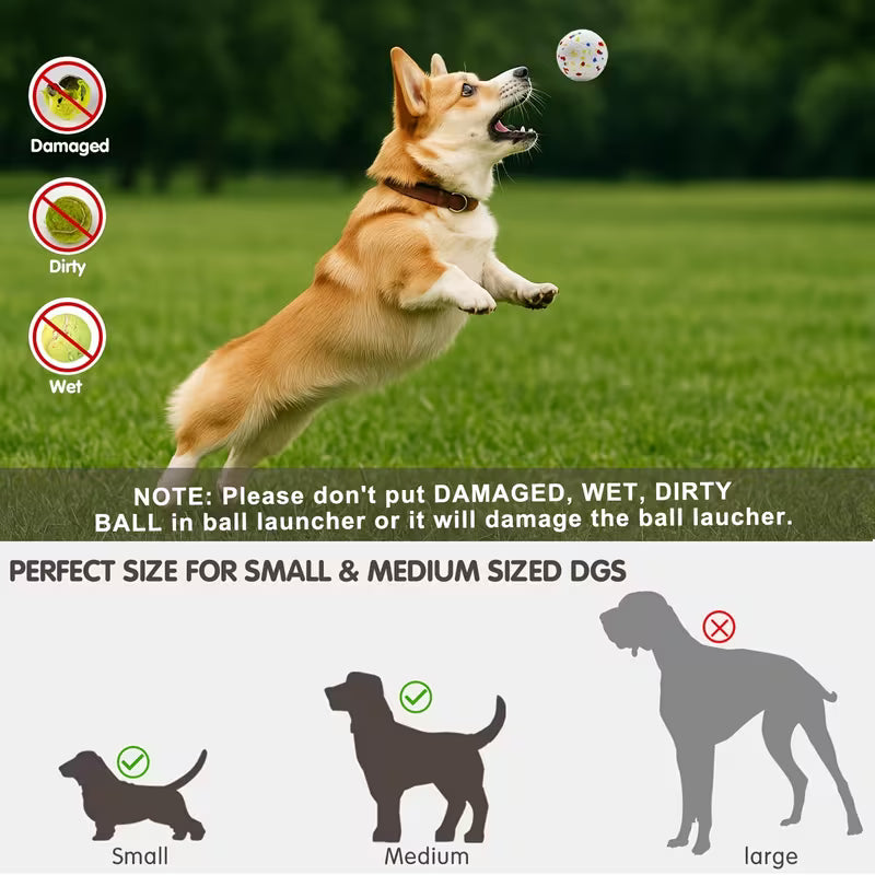 Automatic Dog Ball Launcher – Interactive Fetch Toy for Small & Medium Dogs