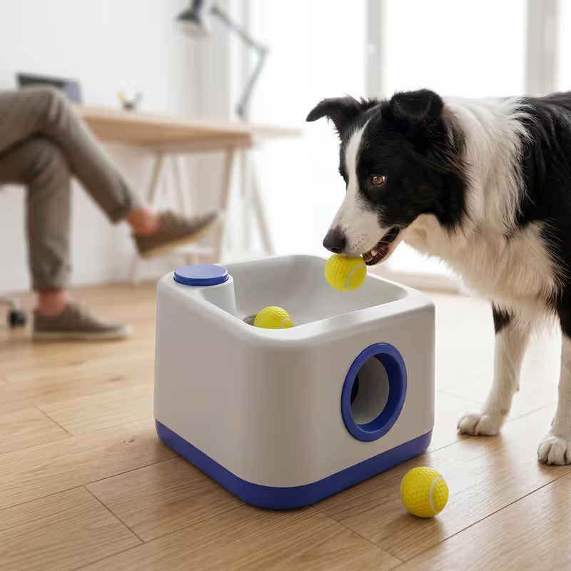 Automatic Dog Ball Launcher – Rechargeable Interactive Fetch Toy
