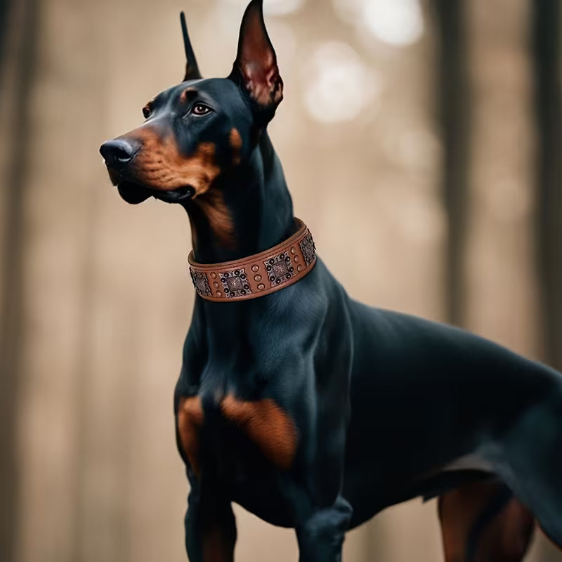 Heavy Duty Studded Leather Dog Collar