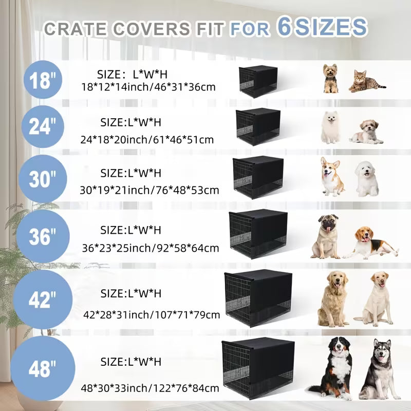 3-Piece Dog Crate Cover & Toy Set