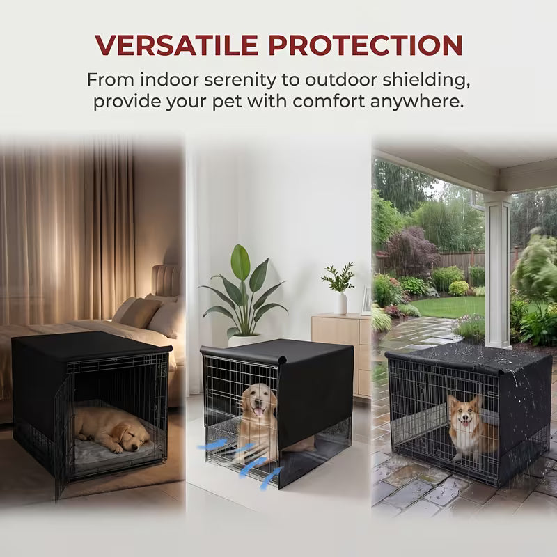 3-Piece Dog Crate Cover & Toy Set