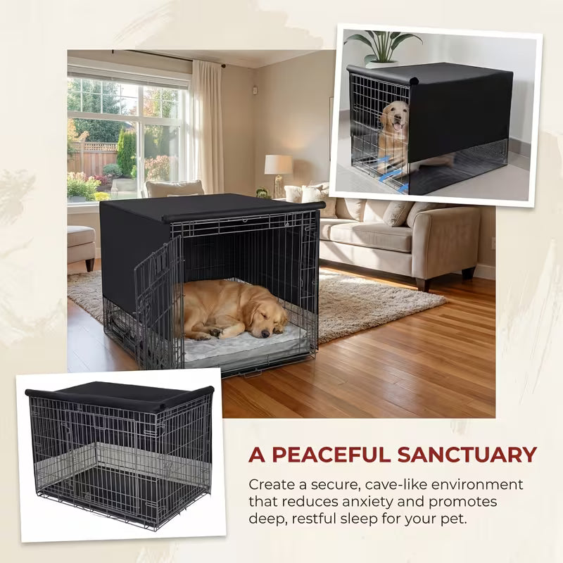 3-Piece Dog Crate Cover & Toy Set
