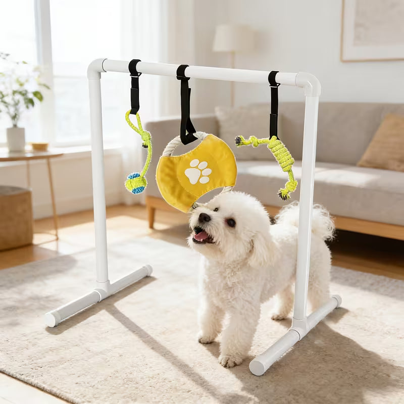 1pc Puppy Play Gym – Indoor Dog Activity Center with Suction Cups