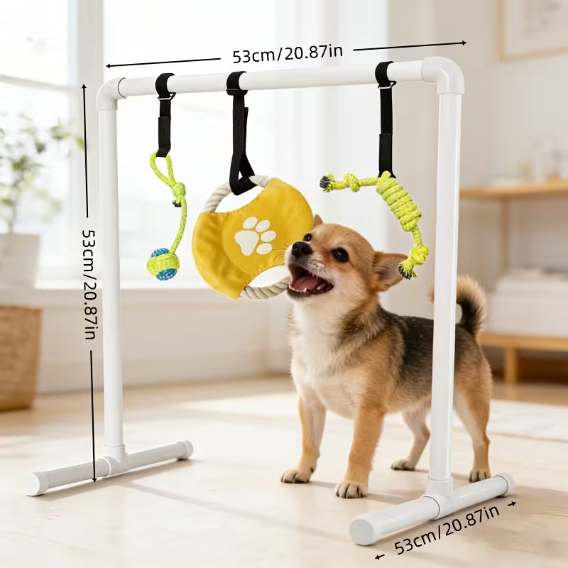 1pc Puppy Play Gym – Indoor Dog Activity Center with Suction Cups
