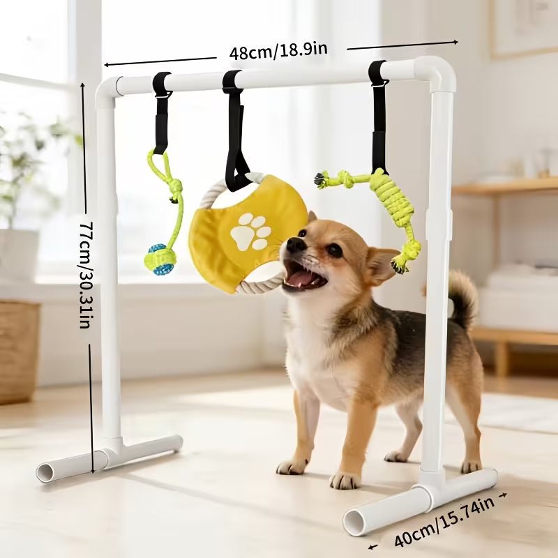 1pc Puppy Play Gym – Indoor Dog Activity Center with Suction Cups