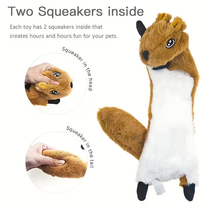 10 Pack Squeaky Plush Dog Toys for Puppies & All Breeds