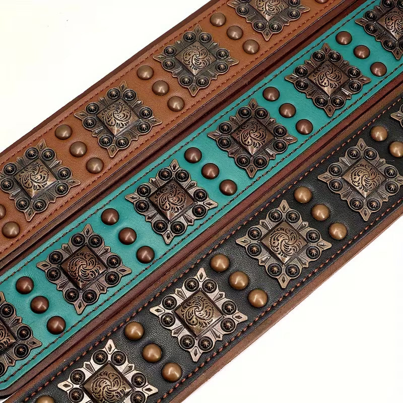 Heavy Duty Studded Leather Dog Collar