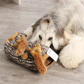 Squirrel Hide & Seek Dog Toy – Interactive Squeaky Plush Toy