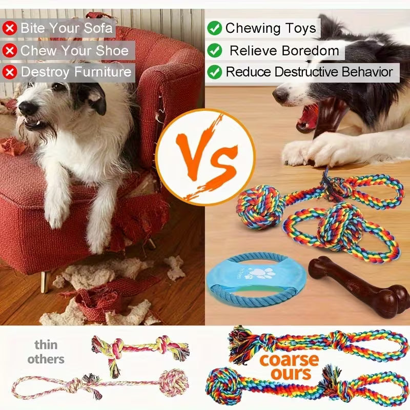 6 Pack Heavy Duty Dog Chew Toys for Large Dogs