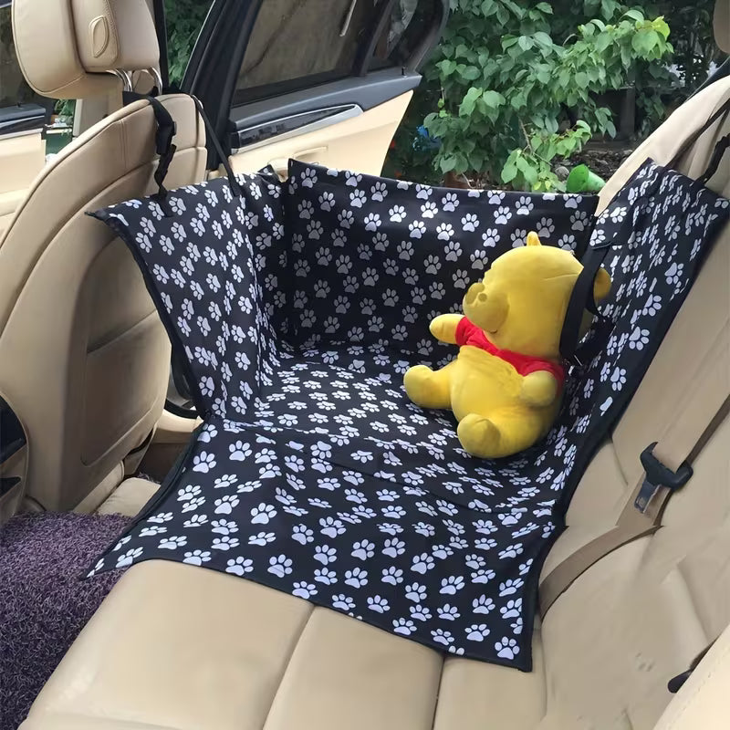 1 Car Pet Mat, Oxford Fabric Rear Seat Single-Seat Pet Cushion for Travel and Driving