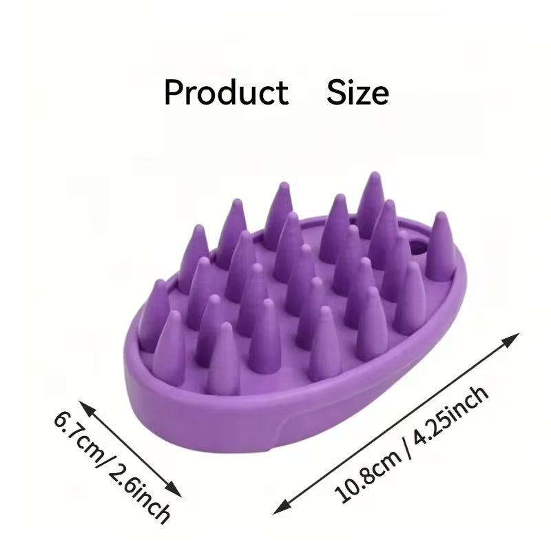 Pet Bath Brush for Cats and Dogs with Grooming Massage