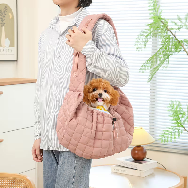 1pc Cozy Pet Carrier Sling Bag for Cats & Small Dogs