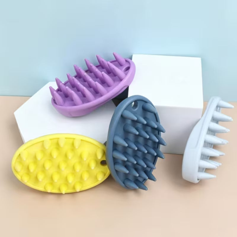 Pet Bath Brush for Cats and Dogs with Grooming Massage
