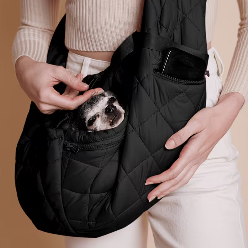 1pc Cozy Pet Carrier Sling Bag for Cats & Small Dogs