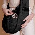 1pc Cozy Pet Carrier Sling Bag for Cats & Small Dogs