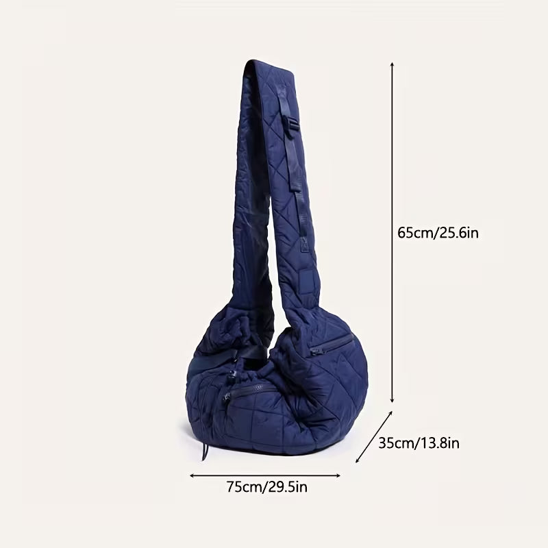 1pc Cozy Pet Carrier Sling Bag for Cats & Small Dogs