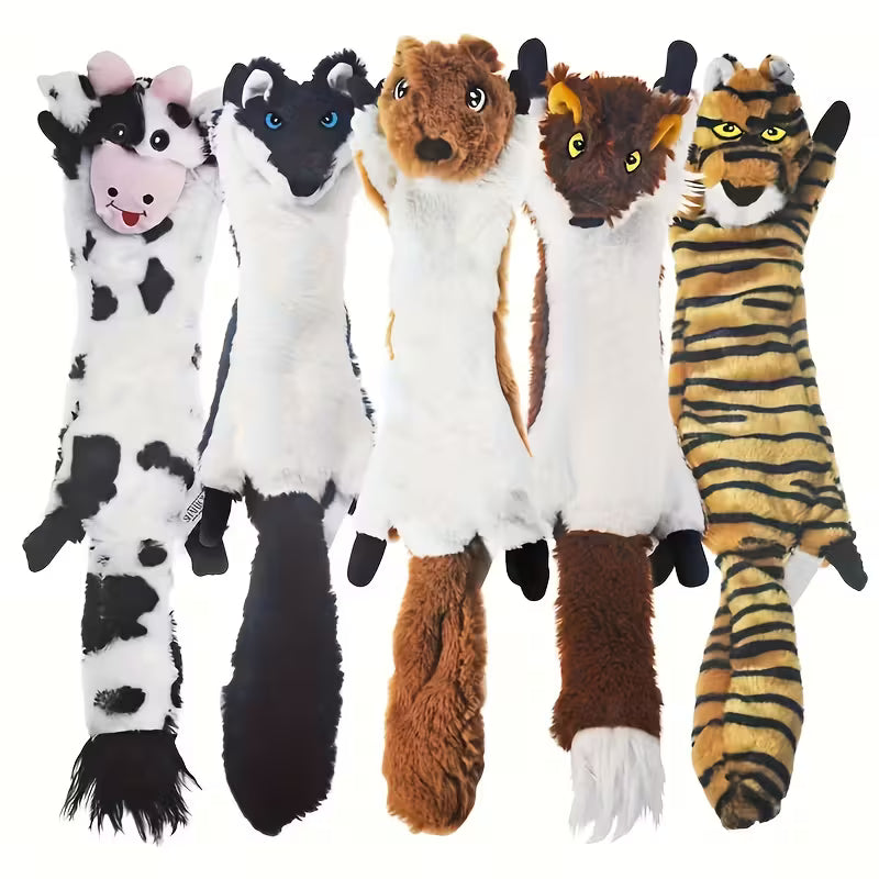 10 Pack Squeaky Plush Dog Toys for Puppies & All Breeds