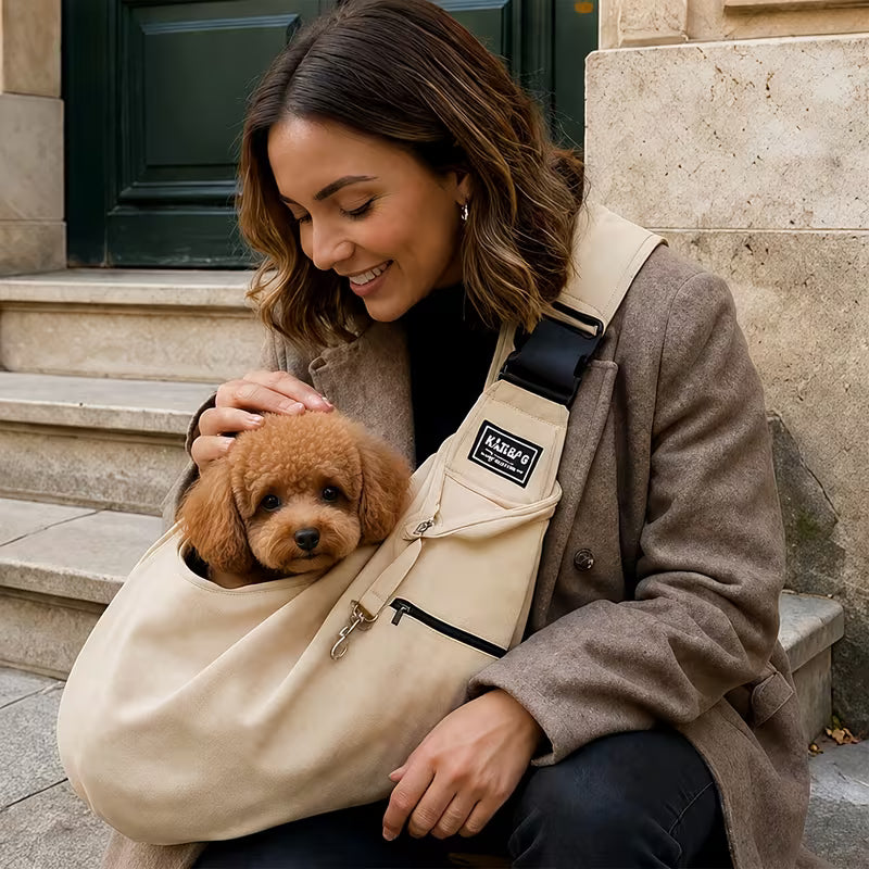 Adjustable Pet Carrier Bag for Dogs & Cats – 16lb/7.5kg