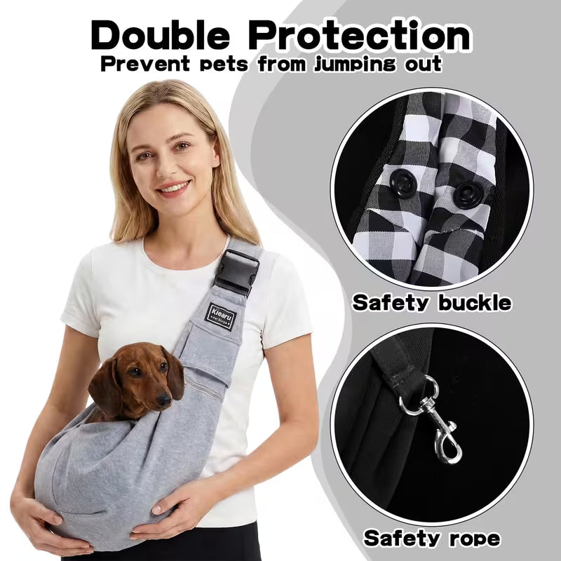 Adjustable Pet Carrier Bag for Dogs & Cats – 16lb/7.5kg