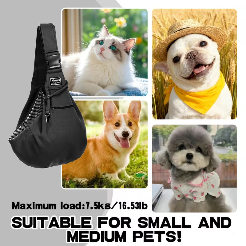 Adjustable Pet Carrier Bag for Dogs & Cats – 16lb/7.5kg
