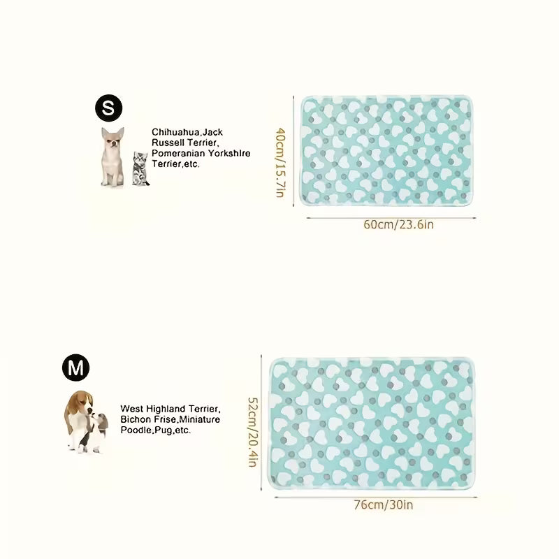 8-Pack Soft Pet Blankets – Cozy Dog & Cat Blankets with Heart Pattern